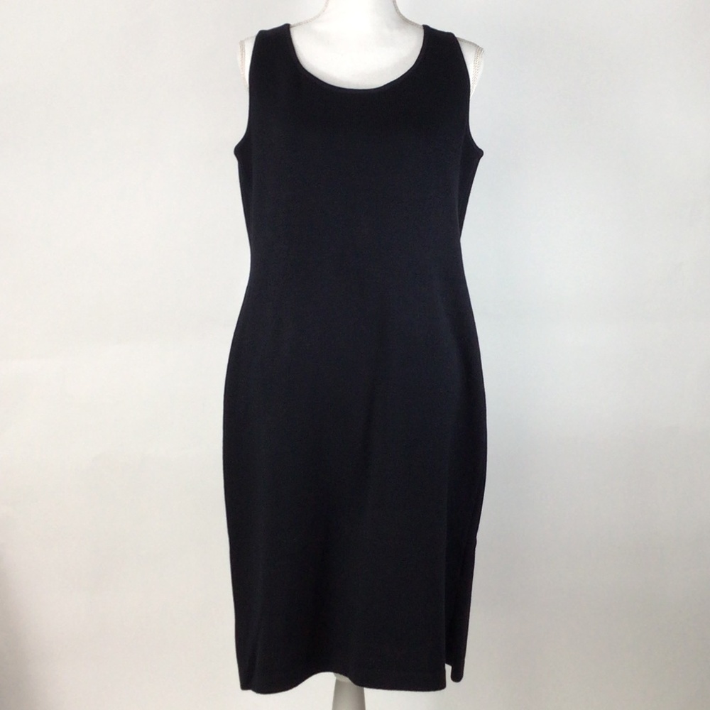 St. John Collection Santana Knit Black Dress Designer Size 10